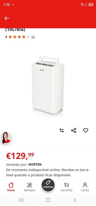 Tristar dehumidifier