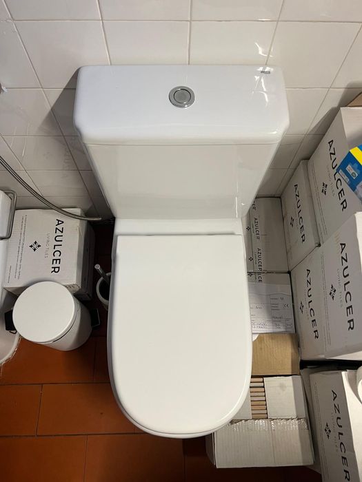 Sanita com tampa e autoclismo  Roca