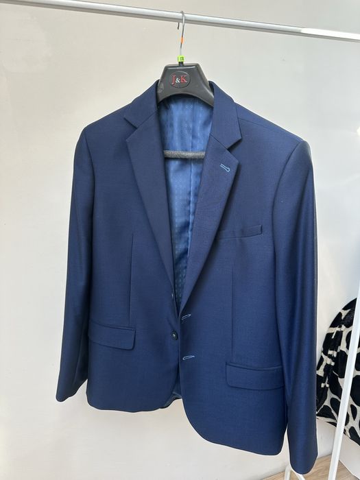 Garnitur męski granatowy L elegancki J&K slim Raul Polska wesele