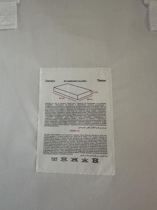 Lozeczko dostawne Lionelo Timon grafitowe