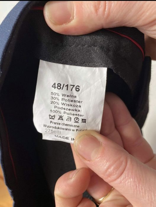 Garnitur męski granatowy