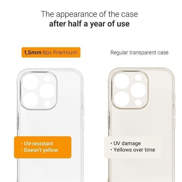 Futerał BOX PREMIUM 1,5 mm do IPHONE 11 Pro Max transparentny