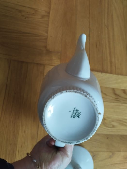 Karolina Imbryk czajnik porcelana z PRL cukiernica
