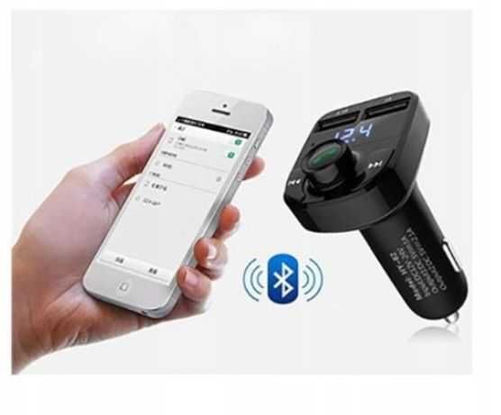 TRANSMITER bluetooth FM MP3 SD ładowarka 2xUSB