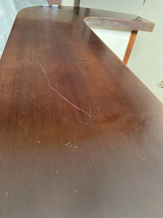 Blat recepcji, drewniany, 230 cm x 130 cm