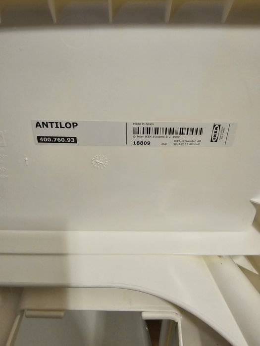 Cadeira Refeição Ikea Antilop + Encosto Insuflavel