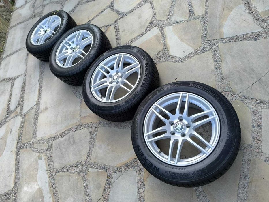 Alufelgi 17 5x112 opony zimowe 235/55R17 Audi VW Seat Skoda Merc 2023