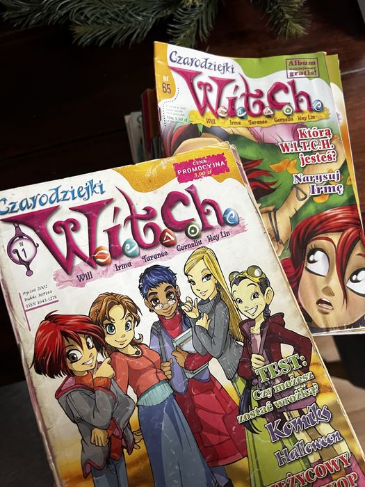 W.I.T.C.H czarodziejki komiks, książki, dodatki, unikatowy autogeaf