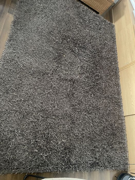 Tapete Shaggy Cinzento 200x300