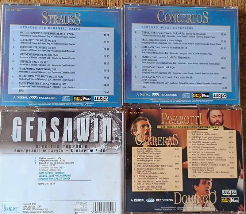 15plyt CD z muzyką klasyczną ( Klassik zum Kuschen)