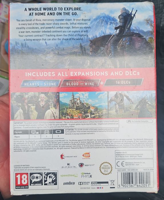Wiedzmin 3 Dziki Gon edycja kompletna Nintendo switch