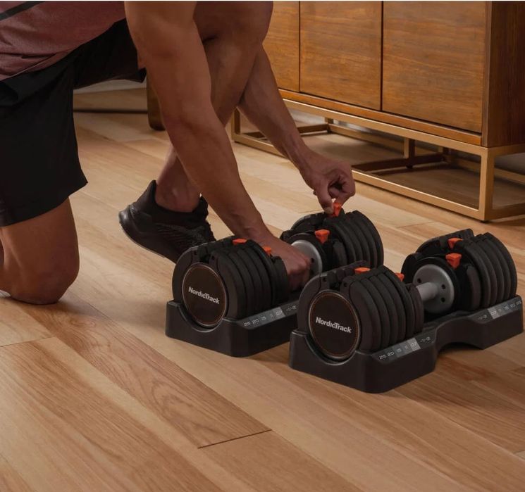 Halteres ajustáveis NordicTrack Select-A-Weight 5-25 kg (par)