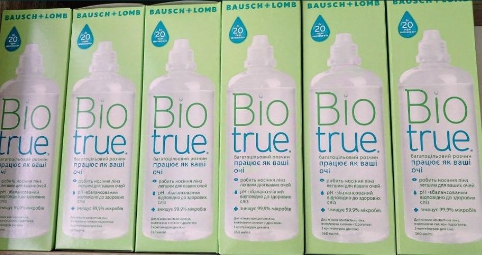 Розчин для контактних лінз Biotrue Bausch and Lomb 360ml