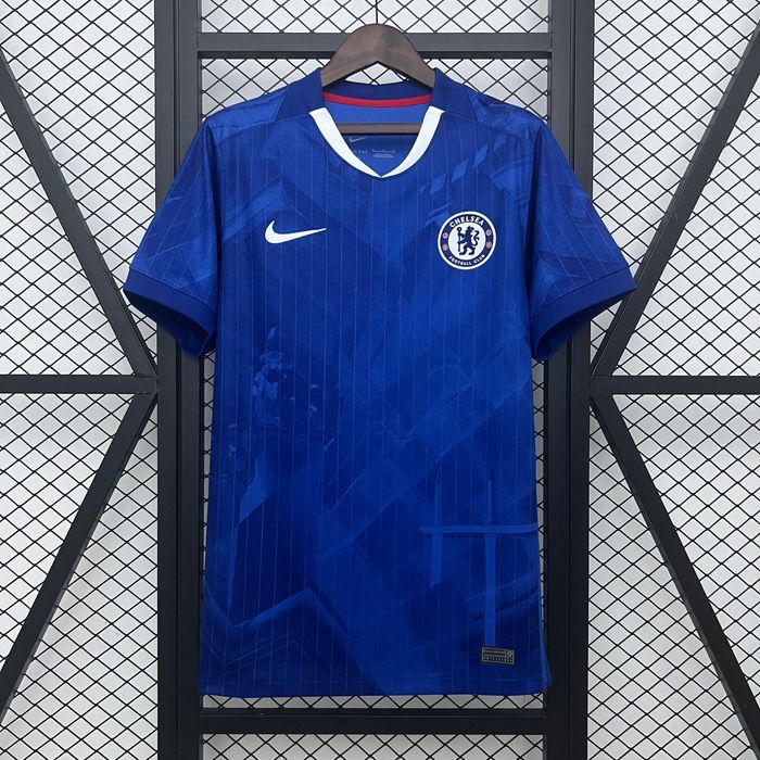 Camisa Chelsea FC Home 25/26 - Geometric Blue Edition (Nova)