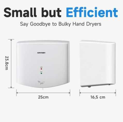Suszarka do rąk ANYDRY 2630S Biała Nr.EO106