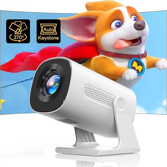 Akiyo O1 Projektor Rzutnik LED Automatyczna Korekcja Trapezu 200 ANSI