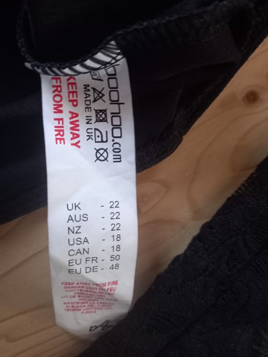 Комбідрес чорна мереживна брендова білизна boohoo 48-50