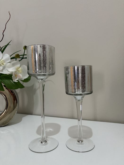 Castiçais Prateados