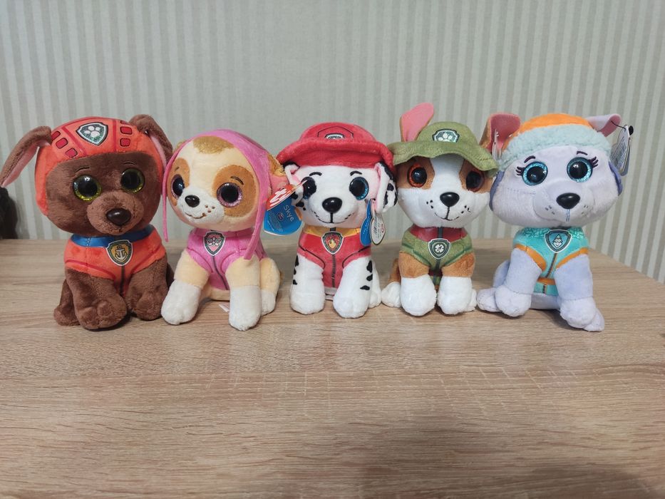 Щенячий патруль м'які іграшки ty оригінал