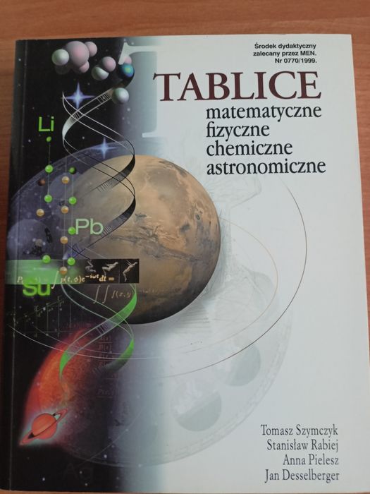Tablice matematyczne fizyczne chemiczne astronomiczne