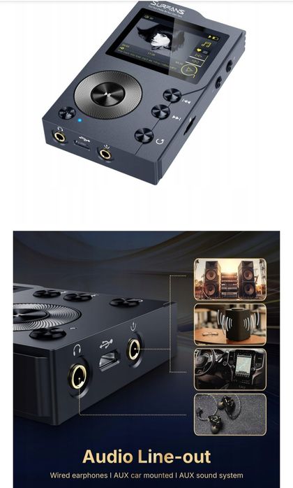 Surfans F20 Hifi przenośny odtwarzacz MP3 z Bluetooth