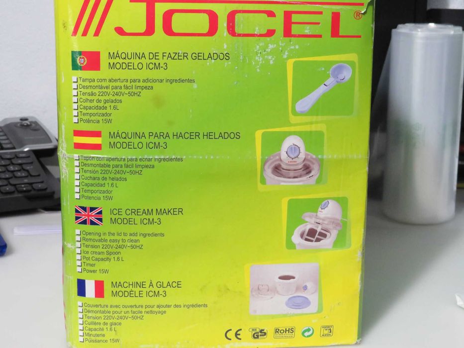 Máquina de Fazer Gelados Jocel ICM-3 NOVA