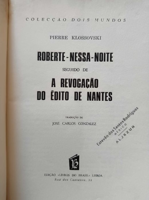 Pierre Klossovski - Roberte - Nessa noite