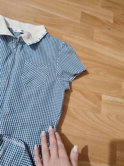 Летнее платье сарафан для девочки р 140