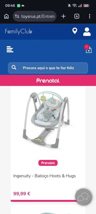 Baloiço desdobrável