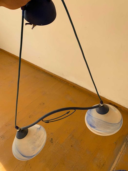 Lampa wisząca niebieska