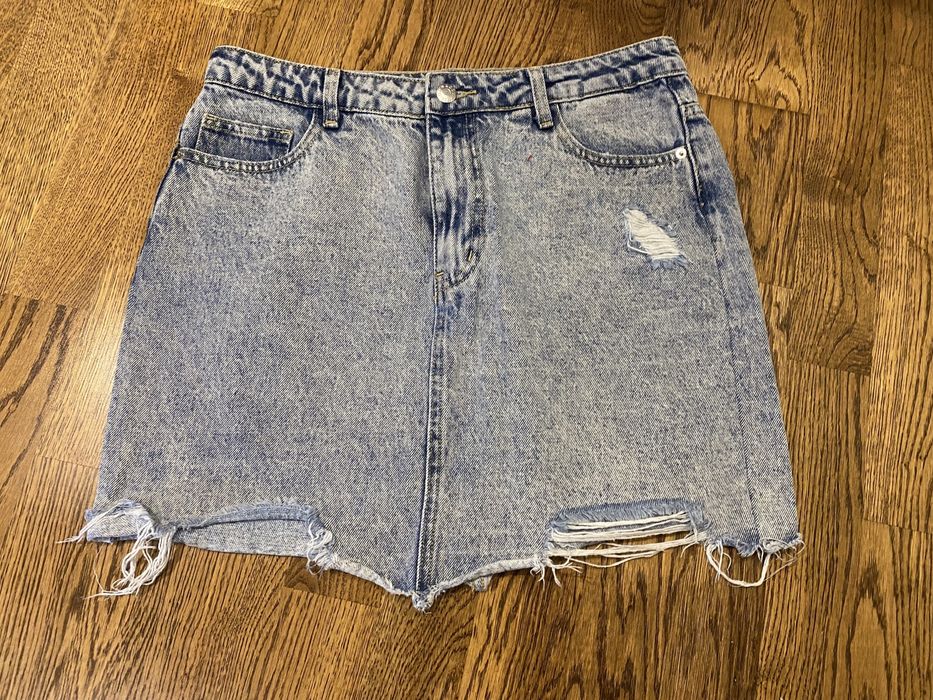 Spodniczka dzinsowa plus koszulka h&m rozm 40