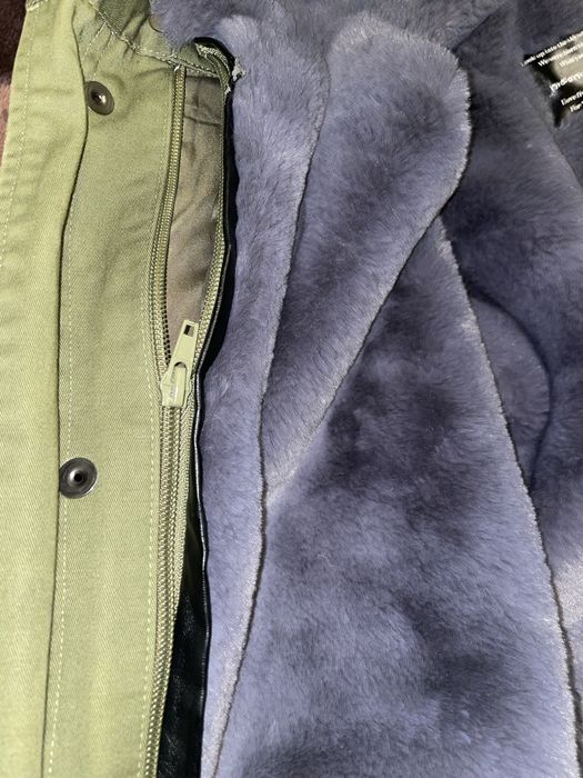 Демісезонна куртка (парка) хакі зі знімним хутром