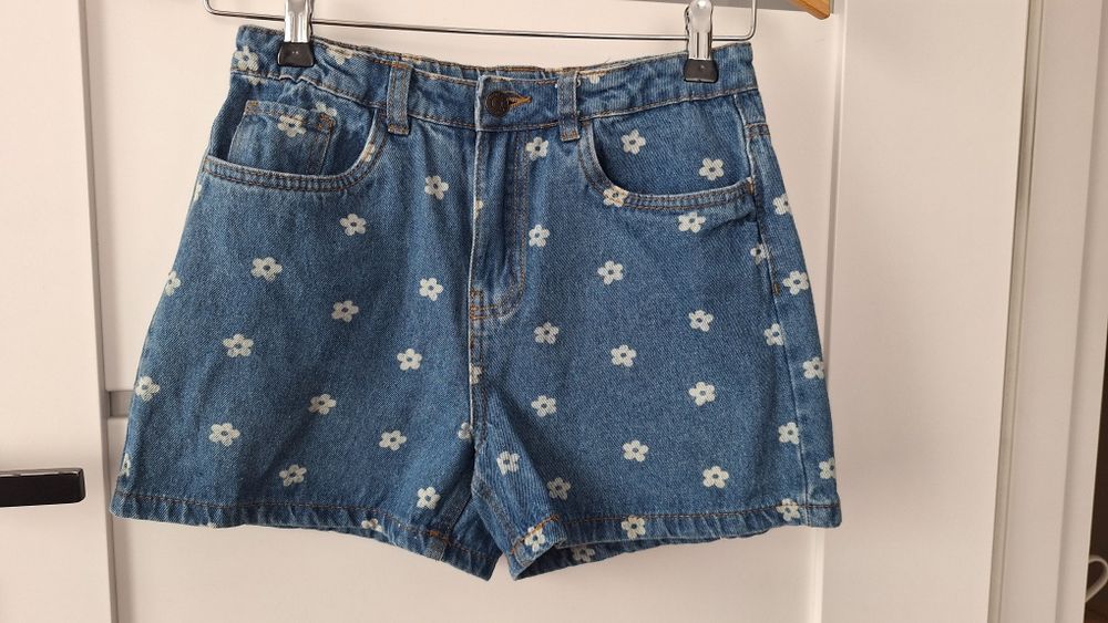 Spodenki jeansowe dziewczęce 158