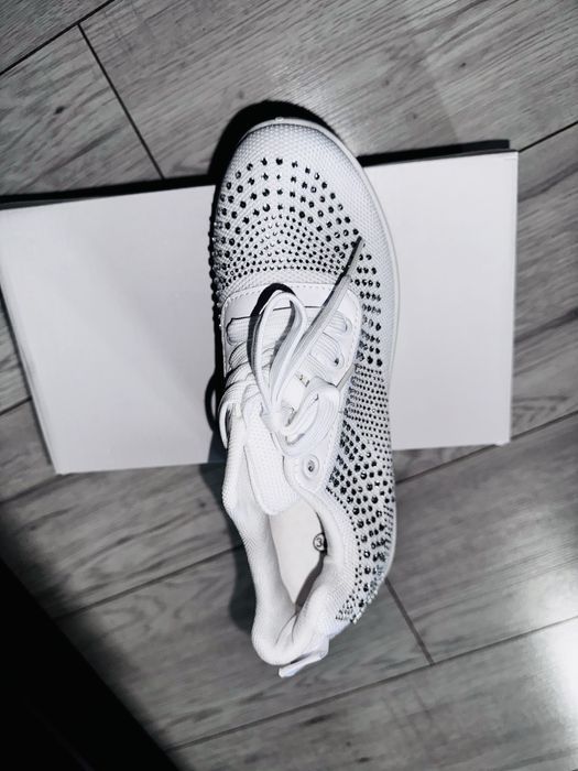NOWE biale sneakersy na koturnie