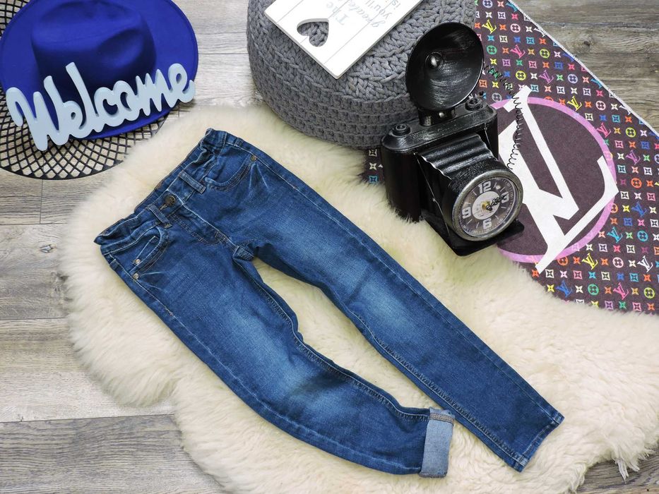 Kidz Alive - spodnie rurki jeans strech r 128