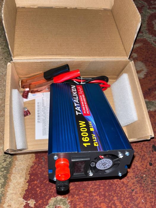 Інвертор Tataliken 1600W 12в220 Чистий синус!