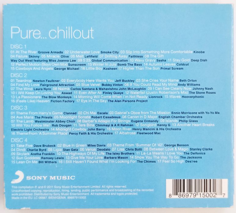 Puree Chillout 4CD 2011r Miles Davis Jeff Buckley
