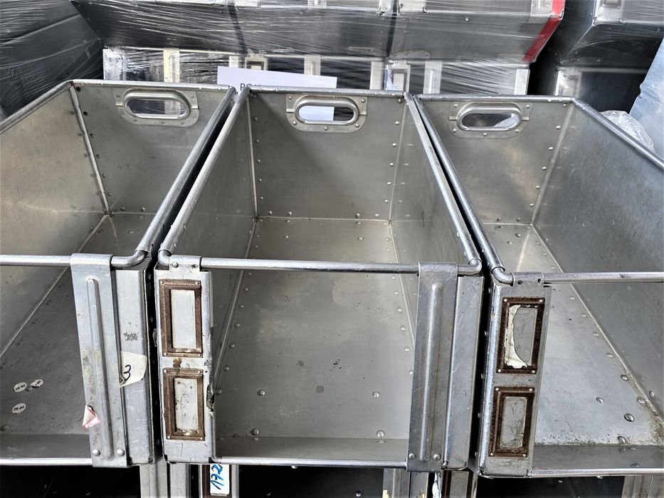 Pojemnik Kosz Kuweta Skrzynka Metalowy Aluminiowy Magazynowy Transport