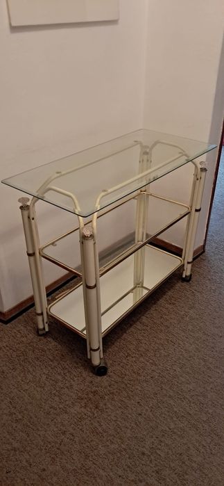 Mesa vidro impecável