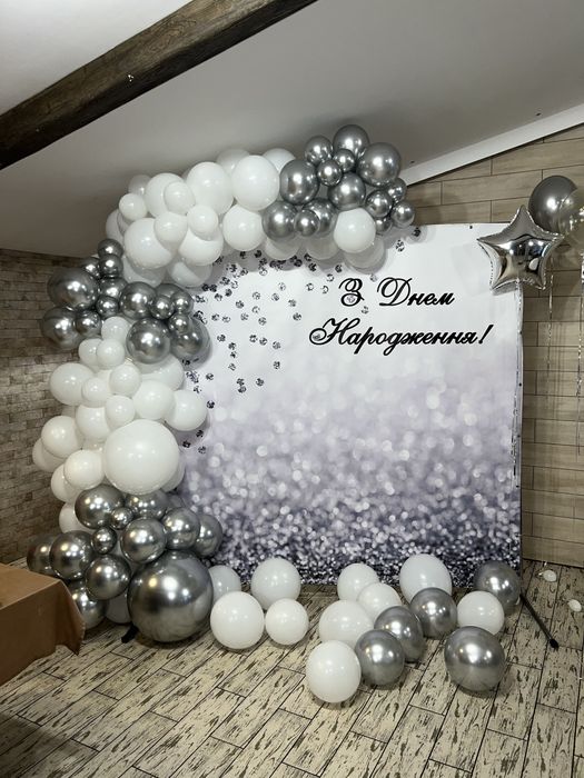 Оренда реквізиту для фотозони, фотозона, кульки