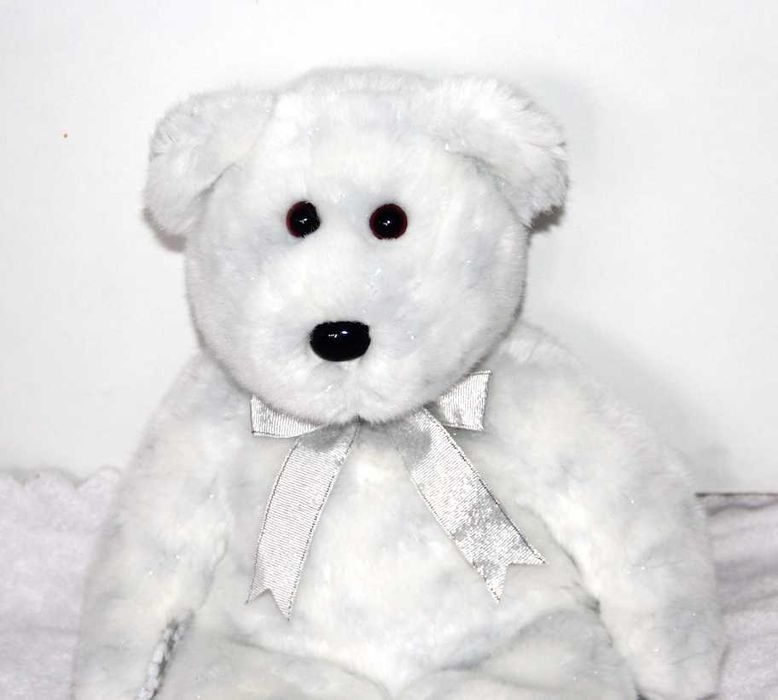 Ty Beanie Buddy The Beginning Bear Babies Baby 2000 miś misiu  biały