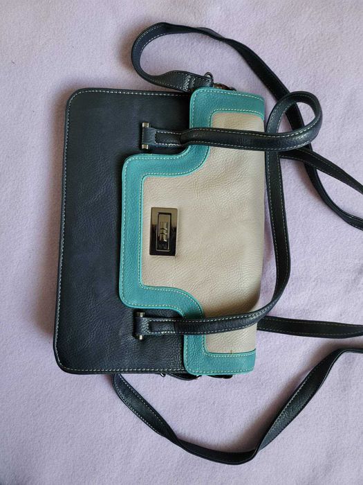 Сумка Naf Naf, Франція, мятно-бузково-синя розмір 29 на 20см, нова