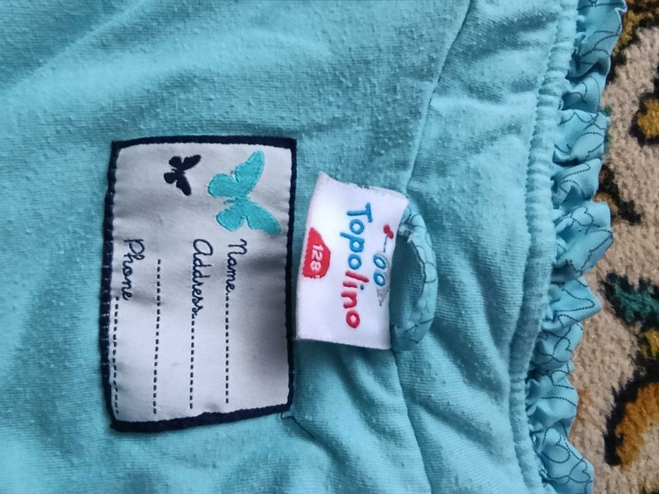 Безрукавка Topolino бірюза 128 см 6 7 років дівчинкаа