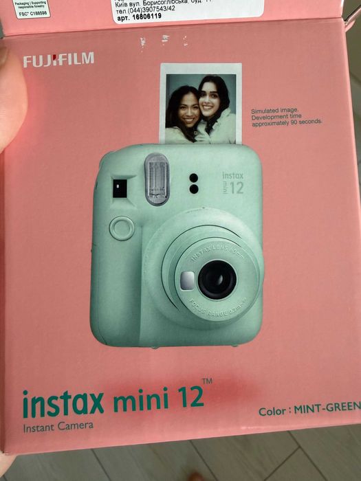 Камера моментального друку Fujifilm Instax Mini 12 Mint Green