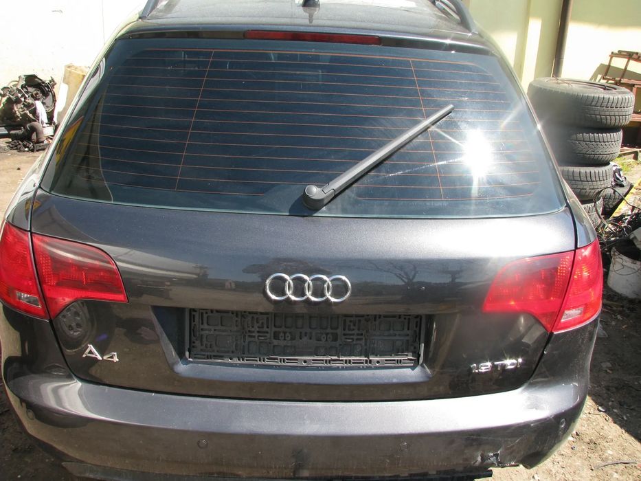KLAPA TYLNA BAGAŻNIKA AUDI A4 B7 LZ7L KOMBI ZDROWA  KLAPA TYLNA BAGAŻNIKA AUDI A4 B7 LZ7L KOMBI