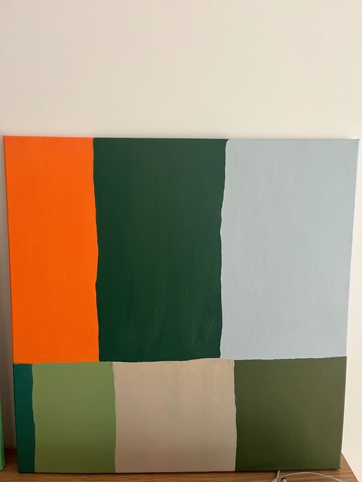 2 Quadros pintados à mão