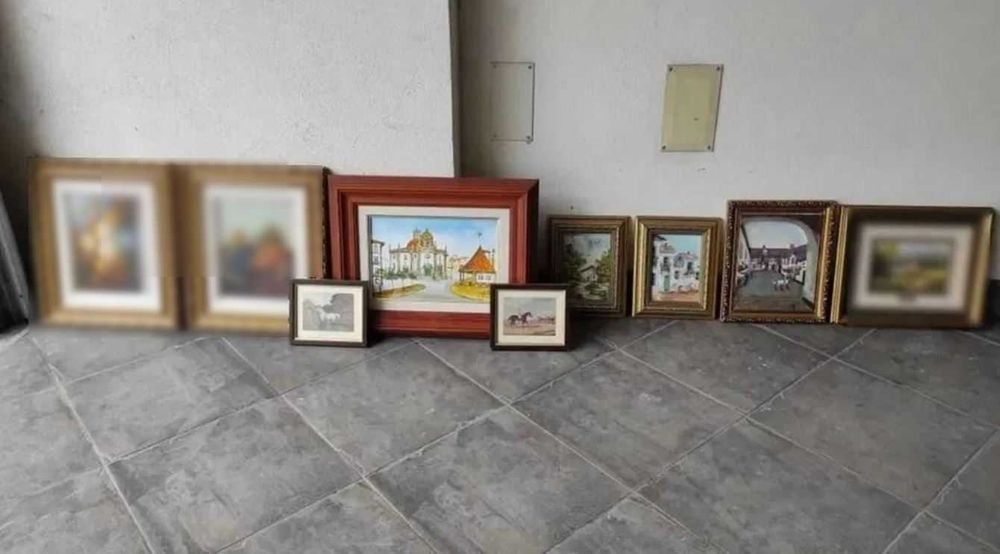 62 quadros antigos para despachar