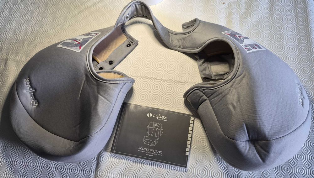 Forras originais CYBEX Solution Q2-FIX Platinum – conjunto cinzento