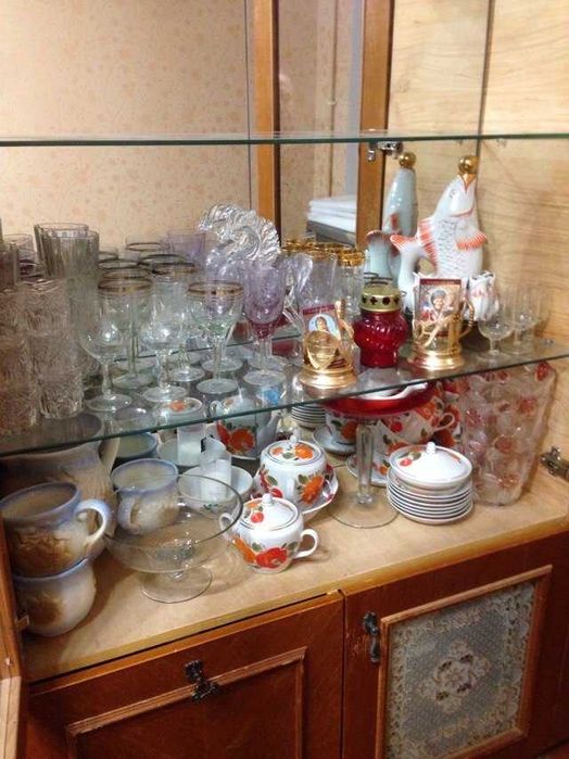 Хрусталь, сервис рыбки,вазы