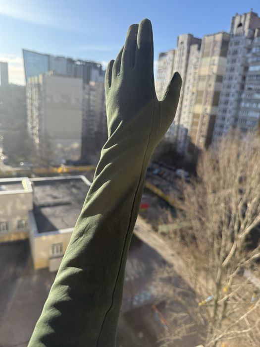 Перчатки замшевые